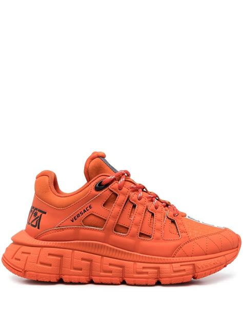 orange versace sneakers|versace sneakers outlet.